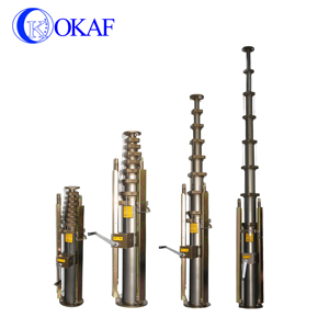 3M 5M 6M 8M 9m 10m 12M Hướng dẫn sử dụng telescoping mast với tay quây lên hệ thống cơ khí và có thể điều chỉnh Tripod - Product Image 3