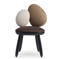 Chaise de salle à manger haut de gamme, design minimaliste moderne, revêtement en tissu, bois massif, dossier et accoudoirs, modèle non pliable CY230