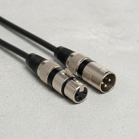 Cable de Micrófono XLR de 3 Pines Macho a Hembra, Cable de Audio Balanceado Chapado en Oro para Mezcladora, Altavoz, Sistema de Sonido, Estudio, 1M