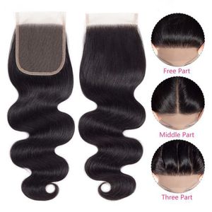 Parrucche Xuchang 100% <span class=keywords><strong>Capelli</strong></span> Umani Vergini 4x4 HD Lace Front Body Wave con Attaccatura Pre-Definita 8"-20" Nere Completamente Intrecciate a Mano - Product Image 3
