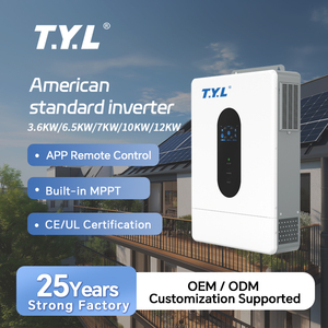 TYL TYL-3.6KW Système Solaire Hybride Monophasé 3.6KW 120V Double MPPT Efficacité 99% 40A 50/60Hz pour Stockage d'Énergie de Secours Domestique TYL-3.6KW - Product Image 1