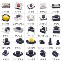 Micro PCB 4 broches/3 broches/2 broches SMD SMT Interrupteur instantané à bouton tactile pour équipement de saisie électronique et PCB