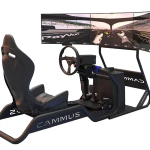 CAMMUS ชุดจำลองการแข่งรถห้าชิ้น,พร้อมตัวยึดหน้าจอเดี่ยวหรือสามตัวอุปกรณ์เสริมสำหรับรถแข่งจำลองสามารถอัพเกรดได้