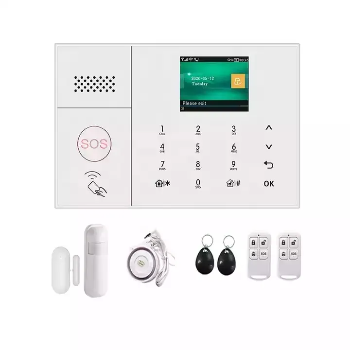 Touch Panel Wireless Home Security Set Anti -Thief Burglar Alarm WIFI Tuya GSM Alarm System