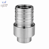 Raccord de tuyau personnalisé YOD en acier inoxydable 304/316L, raccord rapide à arrêt d'eau haute pression 1/4 NPT