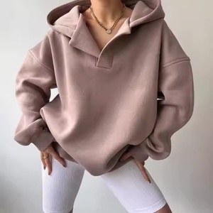 Sudaderas con Capucha Personalizadas para Mujer, Sudadera con Capucha Extra Grande con Cuello en V, Ropa de Calle, Sudadera con Capucha Lisa de Alta Calidad para Mujer - Product Image 3