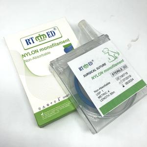Suture chirurgicale vétérinaire non résorbable en <span class=keywords><strong>nylon</strong></span> et polypropylène avec <span class=keywords><strong>aiguille</strong></span>, stérile, pour la chirurgie des chiens, des chats et des animaux de compagnie - Product Image 2