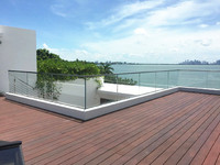 Balustrade de balcon en verre sans cadre avec main courante, pince de base en aluminium pour garde-corps, clôture extérieure en verre, profilé en U pour escalier et centre commercial