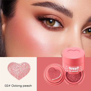 Blush Liquido a Forma di Cuore con Applicatore a Spugna, Tinta Naturale a Lunga Durata per Guance, Blush Viso Portatile - Product Image 4