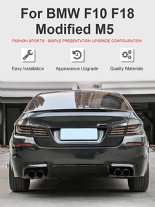 Tubo de Escape para Auto SYPES, Compatible con F10 F11 F18 <span class=keywords><strong>520i</strong></span> 523i 525i 530i, Personalizado, de Fibra de Carbono, Estilo M Performance, Punta de Silenciador - Product Image 2