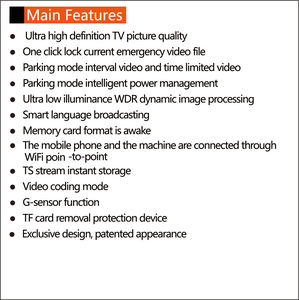 USB DVR Siêu Đầy Đủ HD (1080P) Xe Hộp Đen WIFI ADAS Thương Phát Hiện Điện Áp Xe DVR DASH CAM Chu Kỳ Ghi Âm Xe Hộp Đen - Product Image 6