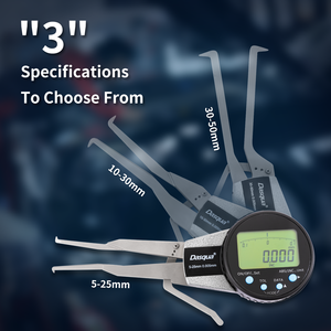 Dasqua High 0.200"-1.0"/5-25mm Measuring <b>Range</b> 0.0002" Resolution Digital Internal Diameter Caliper Gage 5811-1000 Internal Diam - Product Image 6