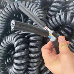 Câble de charge enroulé EV RV Rallonge en <span class=keywords><strong>spirale</strong></span> pour chargeur de véhicule électrique Câble d'alimentation flexible et durable - Product Image 1