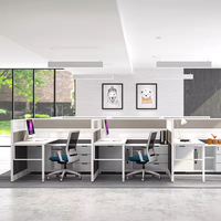 Ensemble de bureaux modulaires personnalisables en bois pour poste de travail de bureau, design moderne, cadre en acier durable, respectueux de l'environnement