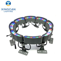 Outdoor IP65 Aluminium LED Gartenleuchte Kaltweiß 3000K RGB DMX512 LED Kokospalmen-Lichter Baumumfassungsring-Licht Spotlampe