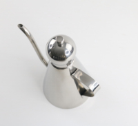 Botol Minyak Stainless Steel 304 Modern dengan Logo Custom, Poles Cermin, Dispenser Minyak untuk Peralatan Dapur, Restoran, dan Hotel