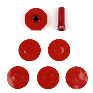 Adaptador de tapa de válvula de neumático sólido 99314 para reemplazo y reparación, color rojo - Product Image 1