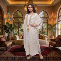 Vêtements islamiques musulmans pour femmes, robes en rayonne d'hiver, tenue de soirée, robe européenne américaine, abaya ouverte, kaftan, ensemble 2 pièces