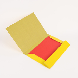 <span class=keywords><strong>A4</strong></span>/FC紙ファイルフォルダー色盛り合わせ段ボール弾性フォルダー400gsm厚さシンプルフォルダー - Product Image 6