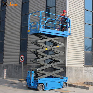 Sepenuhnya mendorong sendiri jenis tiang pekerjaan udara Platform mendorong sendiri gunting listrik Lift - Product Image 5