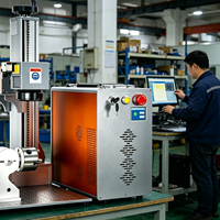Machine de marquage laser à fibre Raycus refroidie par air XINGTAI 20W, compatible DST, graveur industriel pour métaux avec garantie de 2 ans