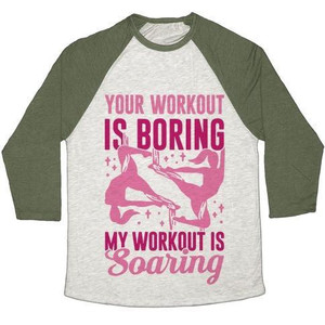 Camiseta de béisbol unisex de mezcla triple My Workout Is Soaring - Product Image 5