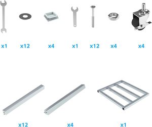 16-cuộn lớn Vinyl cuộn lưu trữ giá nặng nhiệm vụ giấy cuộn chủ cho kế hoạch lưu trữ/vải/butcher giấy tổ chức - Product Image 6