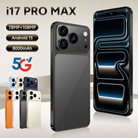 Smartphone Ultra 5G avec appareil photo 108MP, écran HD 7,3 pouces, processeur Deca Core, batterie 8000mAh, I17 Pro Max MTK Haut de gamme Français Espagnol
