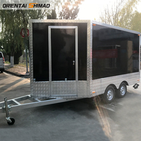 Chariot standard américain Camion mobile de restauration rapide Camion de crème glacée Chariot de restauration avec équipements de cuisine Remorques alimentaires entièrement équipées