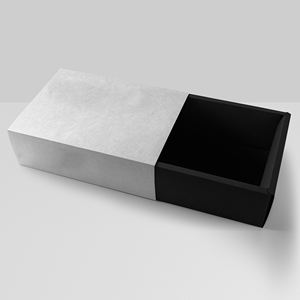 Caja de cartón deslizante de color claro, reciclable, personalizada, pequeña, para regalos cosméticos, estilo boutique. - Product Image 3