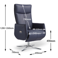 Fauteuil de bureau inclinable électrique ergonomique de luxe moderne, zéro gravité, massage corporel complet, rafraîchissant et chauffant, haute qualité, extensible