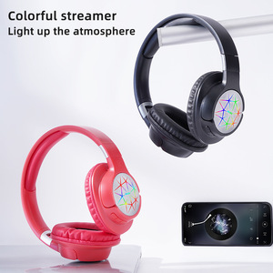 Wireless Headphones Over Ear Bluetooth With Led Light Touch <b>Control</b> For Music Sports <b>Gaming</b> White - Product Image 2