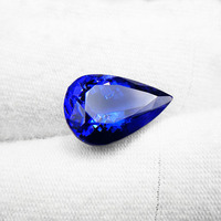 Bague en Tanzanite de Laboratoire Glamour, Coupe Ovale, Pierre Certifiée IGI avec Certificat