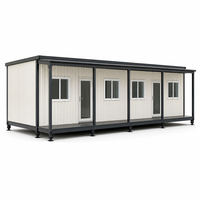 Maison préfabriquée en conteneur pour cantine de camp de travail et utilisation dans les projets d'infrastructure de chantier