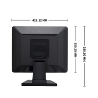 Moniteur LCD TFT de 9,7 pouces de qualité supérieure avec une résolution de 1024x768 pour affichage POS