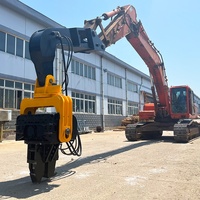 Marteau vibrant d'excavatrice hydraulique pour la construction marteau de conducteur de pile vibrante/vibrateur de pile de feuille d'excavatrice