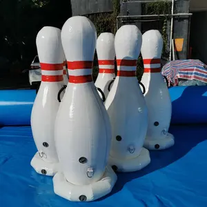 Bowling Tiup Pin Jalur Besar Set Permainan Bowling Tiup Permainan Bowling Tiup untuk Bola Zorb