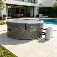 Luxuriöser Aufblasbarer Outdoor-Whirlpool Tragbarer Hot Tub Jacuzzi-Pool für Villa Hotel Resort Garten