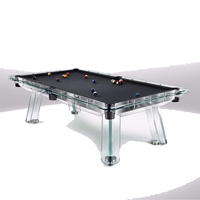 Mesa de Billar Profesional Moderna de Lujo para el Hogar, Comercial, de 7, 8 y 9 pies, Personalizada, con Vidrio y Pizarra, para Interiores, Pequeña