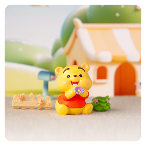 Yu Mo Little Bear Pupu Happy Time, Muñeco de Resina, 1 Set, Decoración Creativa, Adorno de Oficina, Juguete de Moda, Regalo - Product Image 3