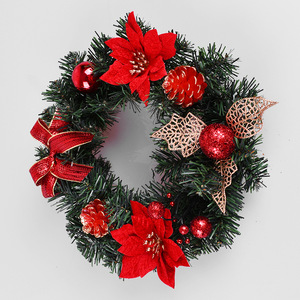 40cm Wholesale Holiday Flower Decorative <b>Wreath</b> Door Hanger Pvc Christmas <b>Wreath</b> - Product Image 5