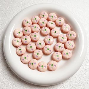 Mode Bubblegum 16mm forme ronde avec point boule lisse en plastique acrylique perles en vrac pour bijoux à bricoler soi-même matériaux de chaîne de téléphone - Product Image 2