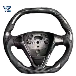 YZ Maßgefertigtes Sport-Lenkrad mit Flachem Boden aus Geschmiedetem Kohlefaser und Nappa-Leder für Ford Fiesta MK7 MK7.5 ST180 ST Mod Zubehör - Product Image 2