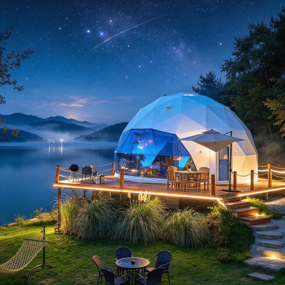 Large Luxury PVC Dome Tent for Eco Camp, Glamping Resort, Camping ...