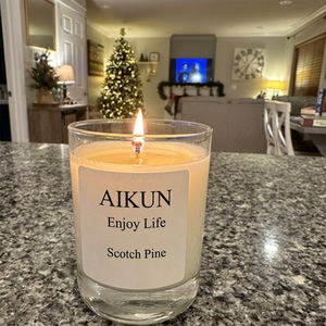 AIKUN Manufacturer Wholesale Premium Fragrance Glass <b>Candle</b> Soy Wax <b>Candle</b> Luxury <b>Candle</b> for Romantic Ambience - Product Image 2