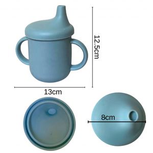 ชุดฝาปิดสำหรับเด็กวัย 1-2 ปี ทำจากซิลิโคน ปลอดสาร BPA ใช้ฝึกดื่ม แก้วหัดดื่มสำหรับเด็กเล็ก - Product Image 4