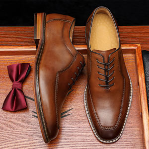 Zapatos De hombre De cuero genuino talla 45 Zapatos De hombre formales De diseño Popular Zapatos De Hombre Zapatos De vestir con cordones De negocios y Oxfords - Product Image 3