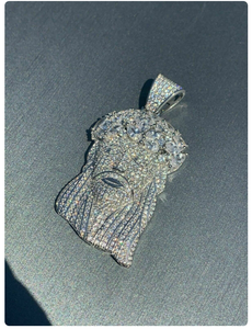 Pendentif personnalisé en moissanite et diamant, en argent sterling 925, bijoux hip-hop, collier tendance, breloque - Product Image 5