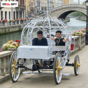 Carruaje Eléctrico de Lujo de Cenicienta para Fiestas de Princesas con Caballos Elegantes para Celebraciones de 4-6 Personas - Product Image 2