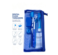 Kit d'outils de nettoyage dentaire professionnels en acier inoxydable et plastique élastique TPR, marque Tracey